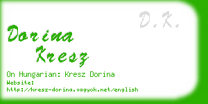 dorina kresz business card